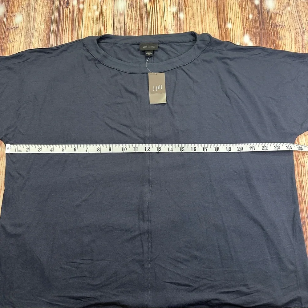NWT J. Jill Wearever Collection Carbón Short Sleeve Women’s T-Shirt  Size Médium - Picture 6 of 12